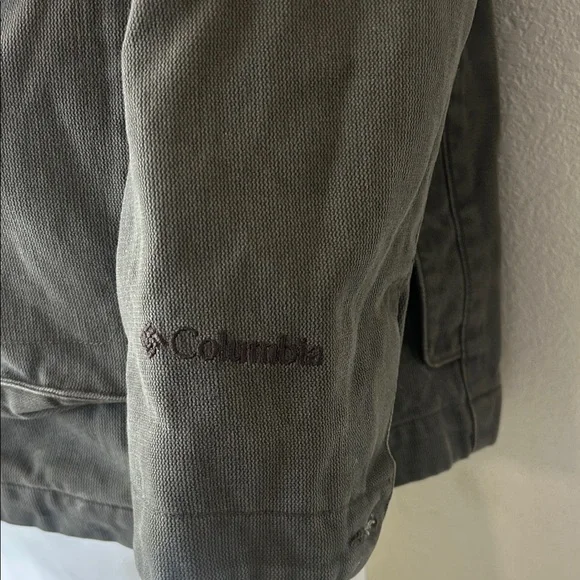 Vintage Columbia Sportswear River Lodge Men's Olive Military Field Jacket - Picture 7 of 15